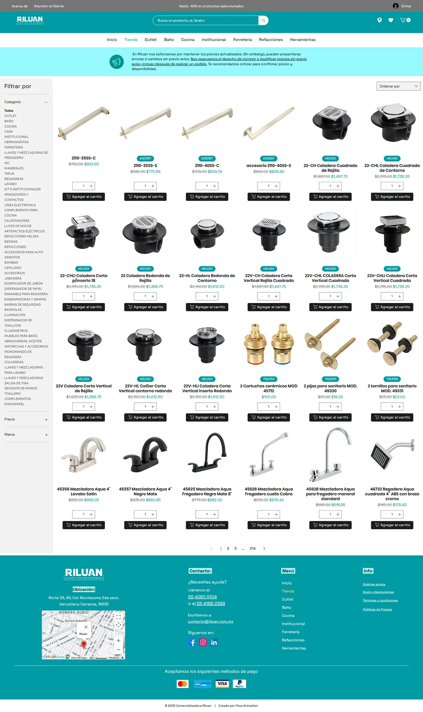 Ecommerce · Comercializadora Riluan