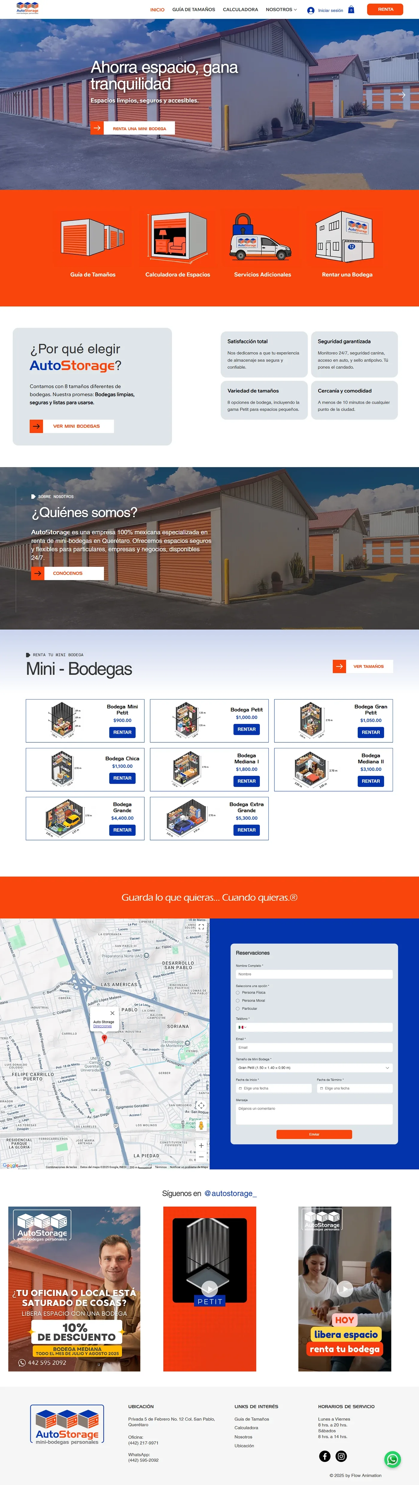 Sitio web · Auto Storage