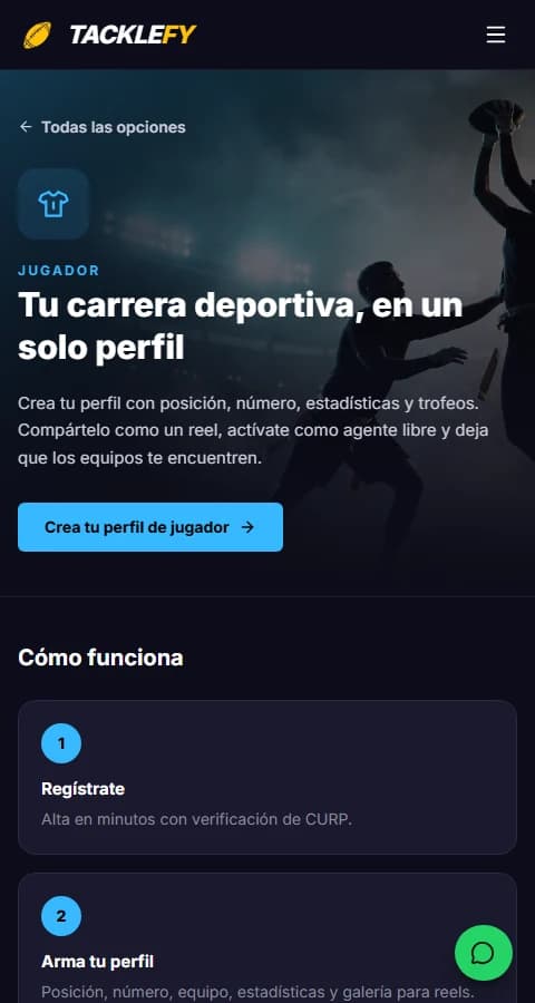 App · Tacklefy