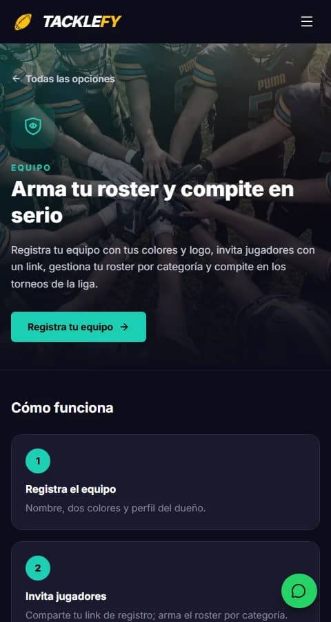 App · Tacklefy
